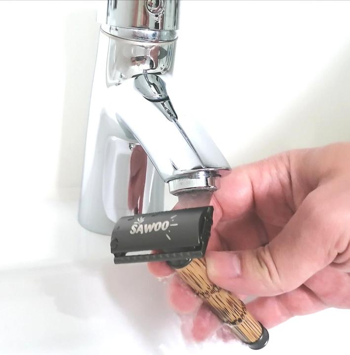 Immagine prodotto Sawoo Rasoio di bambù in ottone e legno di bambù con 10 lamette incluse