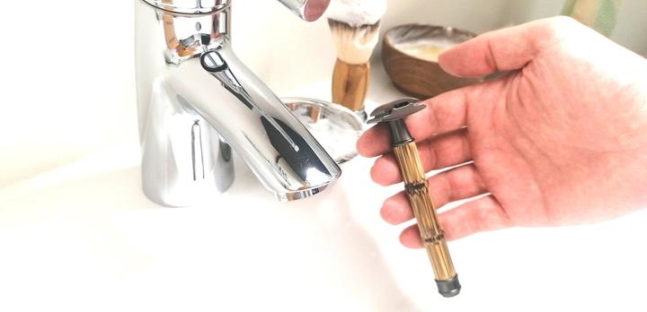 Immagine prodotto Sawoo Rasoio di bambù in ottone e legno di bambù con 10 lamette incluse