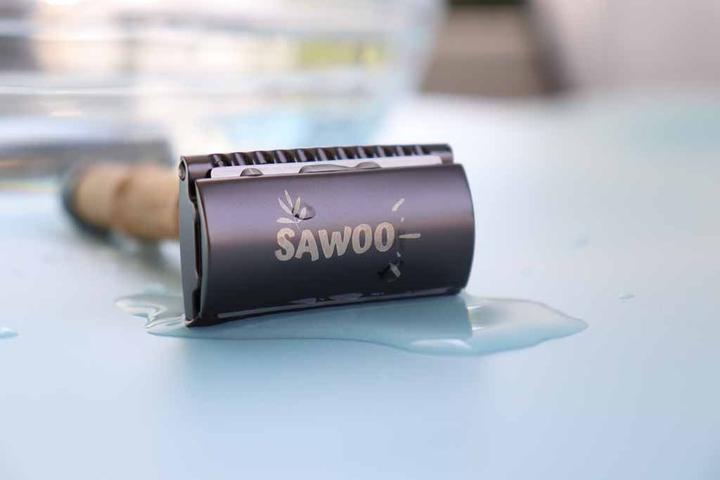 Immagine prodotto Sawoo Rasoio di bambù in ottone e legno di bambù con 10 lamette incluse