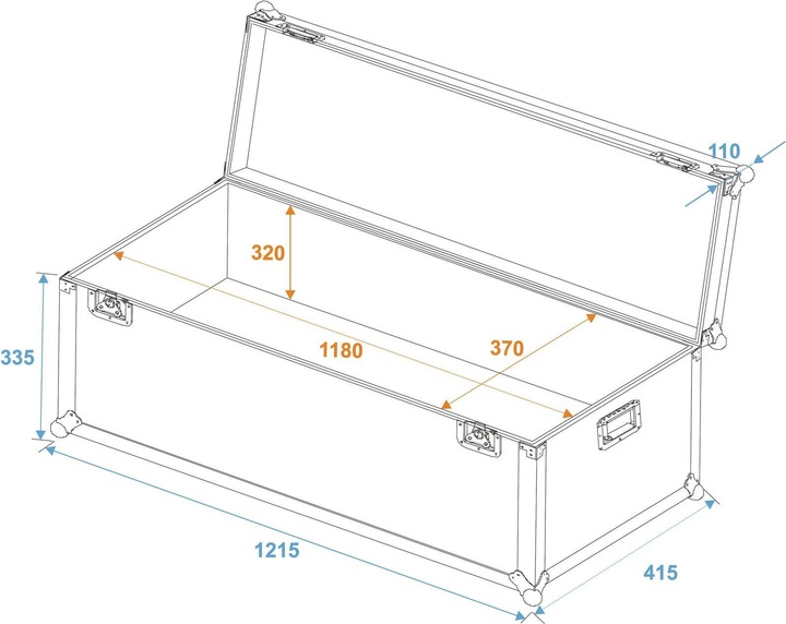 Produktbild Roadinger Case 30126725 (L x B x H) 400 (19" Case)