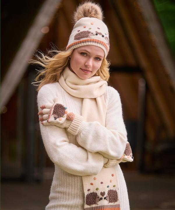 Produktbild Joe Browns Woodland Hedgehogs Pom Pom Mittens (One Size)