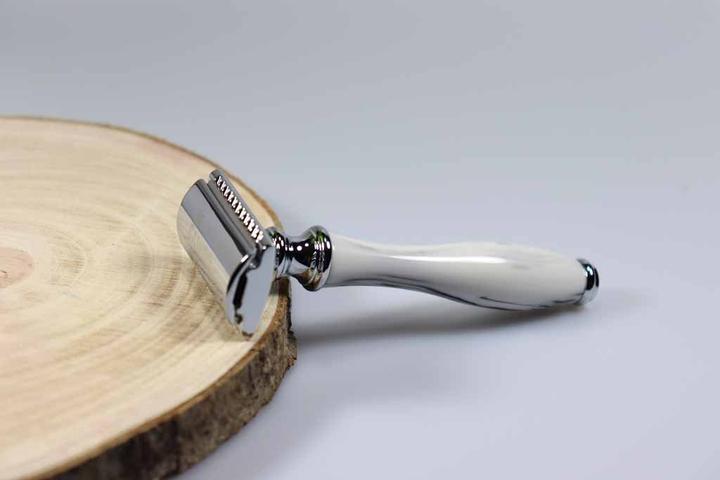 Immagine prodotto Sawoo Rasoio Marmory in ottone di alta qualità con 10 lame incluse