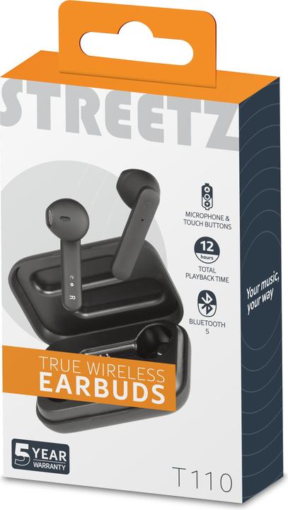Produktbild Streetz TWS-104 (Keine Geräuschunterdrückung, 4 h, Kabellos)