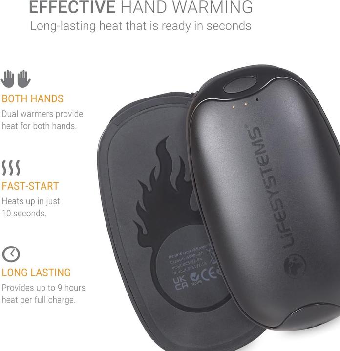 Immagine prodotto Lifesystems Scaldamani ricaricabile a doppio palmo