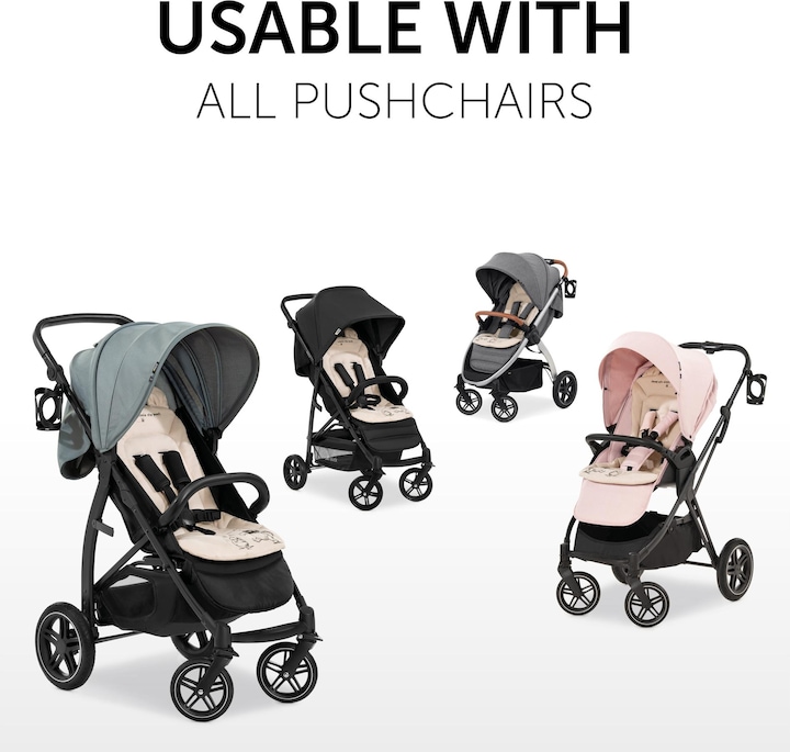 Actual product image Hauck Pushchair Seat Liner Winnie the Pooh Beige