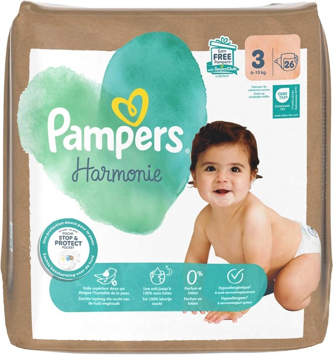 Actual product image Pampers Harmonie (Size 3, Pack, 26 Piece)
