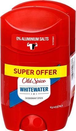 Actual product image Old Spice WhiteWater Duo Deodorant Stick for Men 2 x 50 ml (Stick, 100 ml)