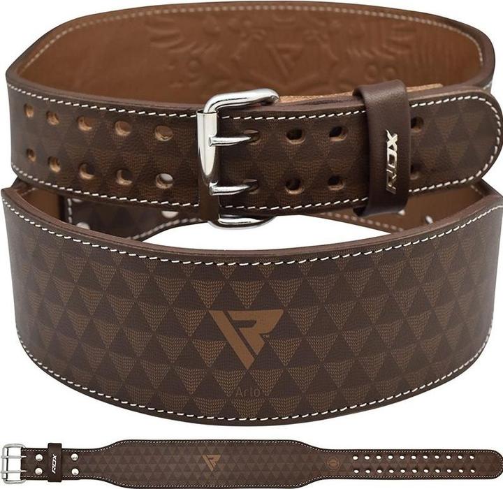 Rdx ARLO 4 Inch Medium Tan Leather Weightlifting Belt