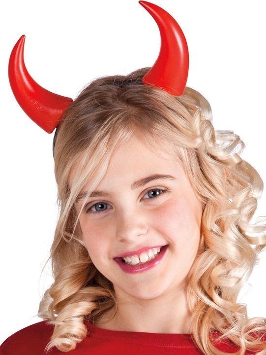 Produktbild Metamorph Teufelkostüm für Kinder 4-teilig mit Umhang, Teufelshörnern, Dreizack und Schminke (One Size)