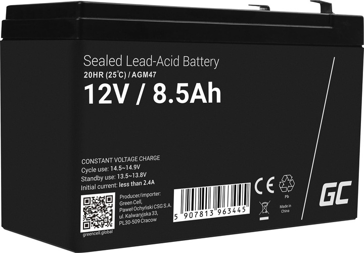 Produktbild GreenCell AGM47 (12 V, 8.50 Ah)