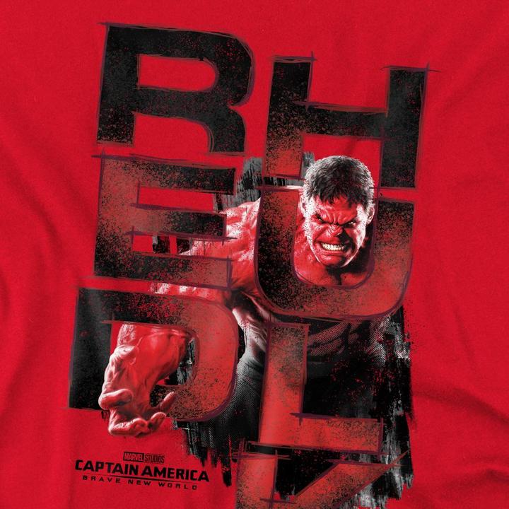 Immagine prodotto Captain America Maglietta Hulk Rosso Logo Uomo (XL)