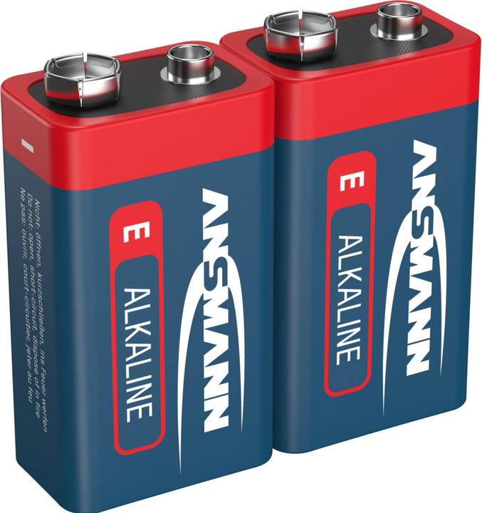 Produktbild Ansmann 9 V Block-Batterie Alkali-Mang (2 Stk., 9V Block, 550 mAh)
