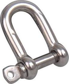 ProPlus Manille D 4mm, A4 RVS AISI 316, 750 daN