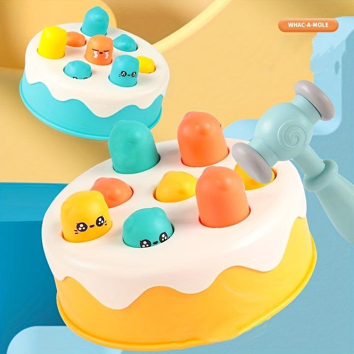 Actual product image Activity Board Cake Whack-a-Mole Game, motor skills toy, children's toy, infant and toddler toys