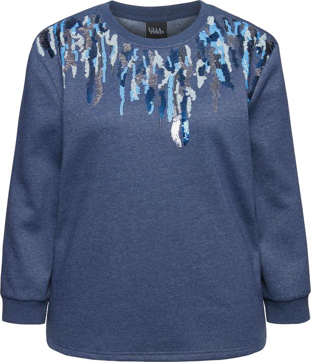 Produktbild Ulla Popken Sweater, Pailletten, Rundhals, Langarm (56)