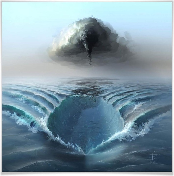 Actual product image Trenddeko aerroscape - Ghost ship (100 x 100 cm)