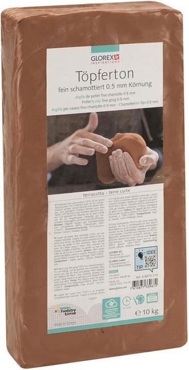 Image du produit hobbytime Argile de poiter 10kg terracotta