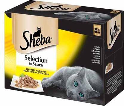 Produktbild Sheba Selection in Sauce (Adult, 12 Stk., 1020 g)