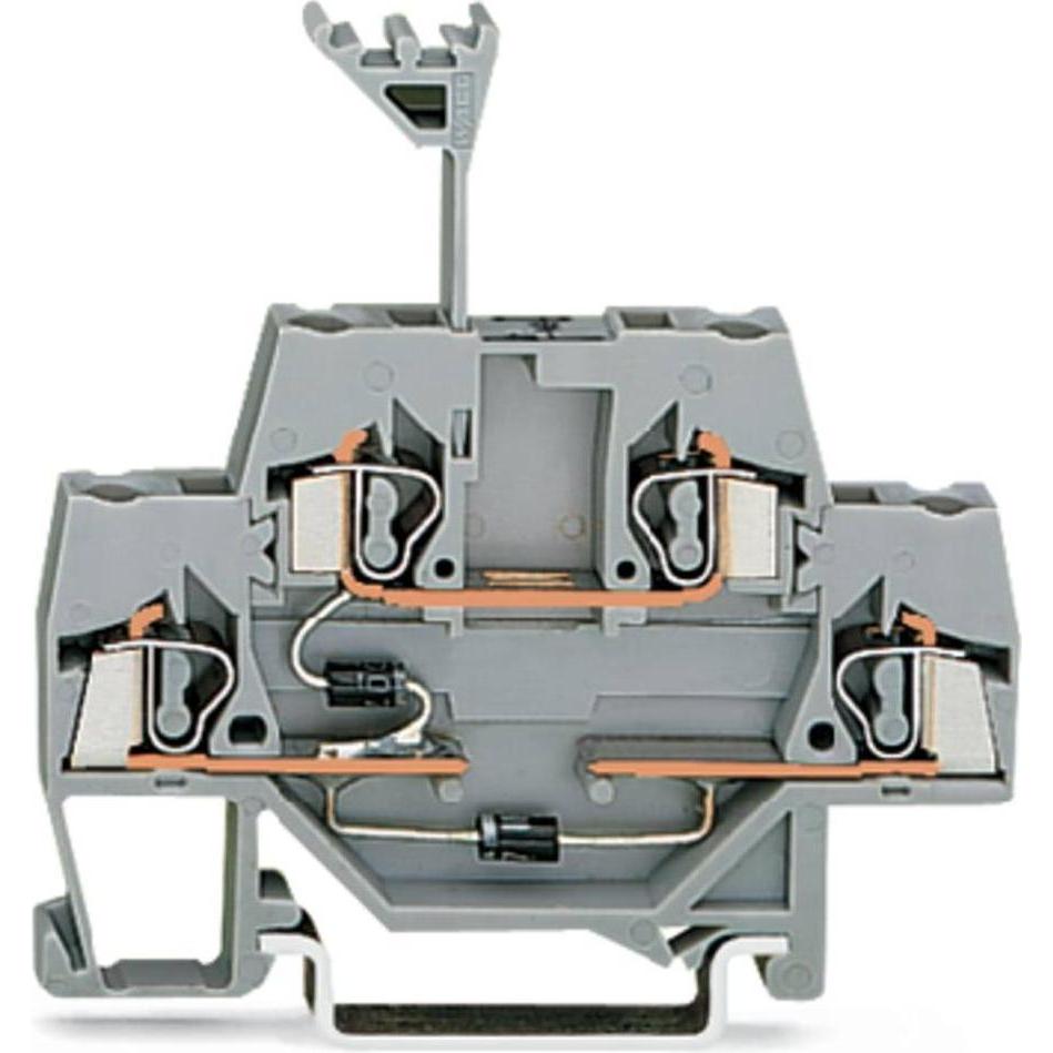 Wago Terminale per diodi a due piani, Accessori di elettronica + Alloggiamento, Grigio