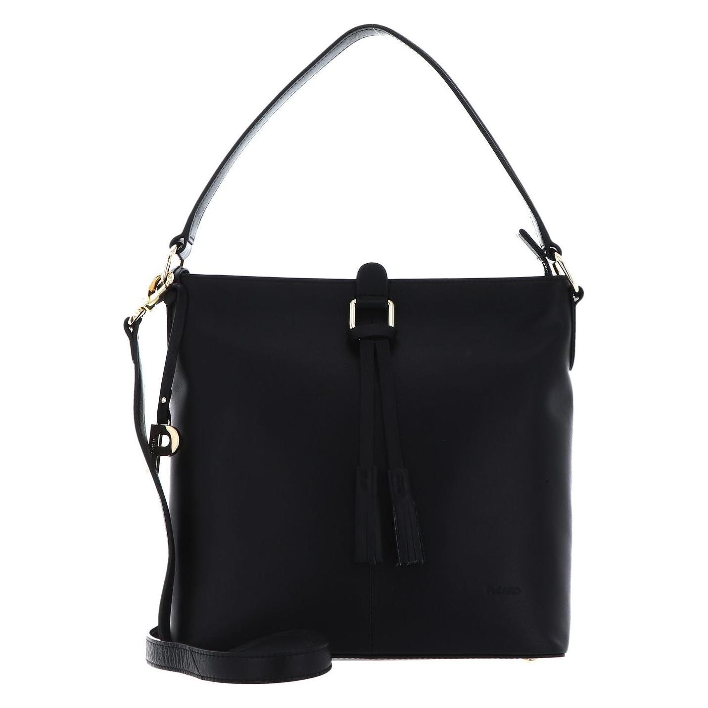 Picard, Damen, Handtasche, Beuteltasche Las Vegas, Schwarz