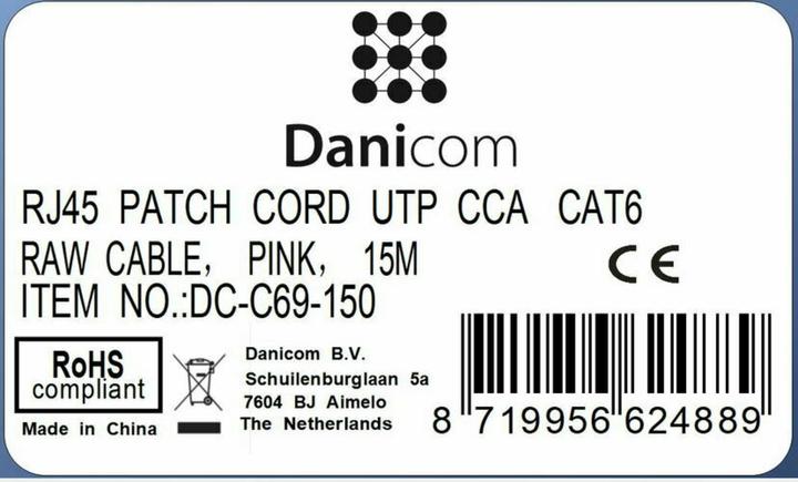 Produktbild Dsit CAT 6 Netzwerkkabel U/UTP (CAT6, 15 m)