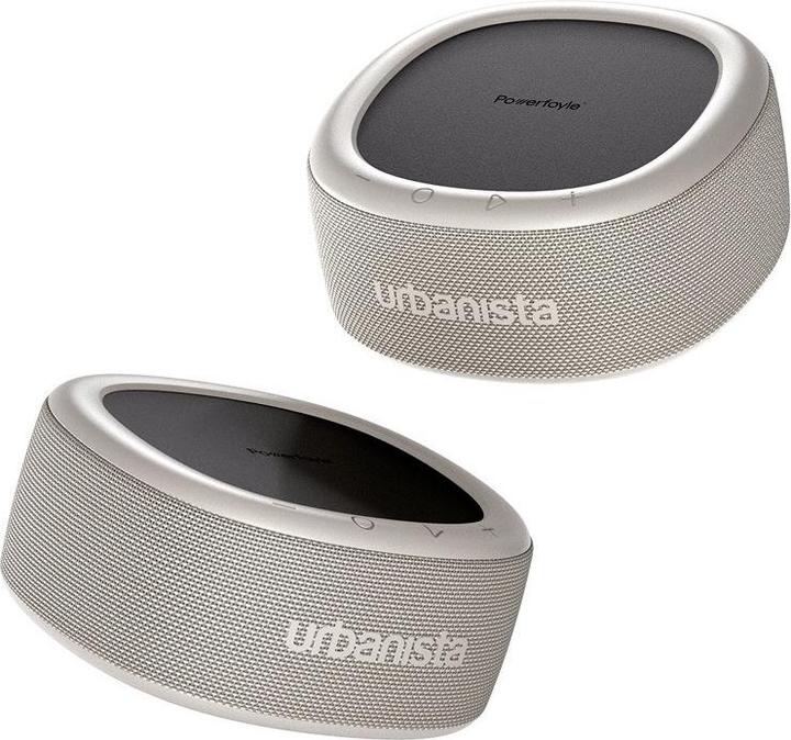 Productafbeelding Urbanista Malibu Woestijngrijze Draagbare Bluetooth Luidspreker met Zonnecel (24 h, Zonnepaneel)