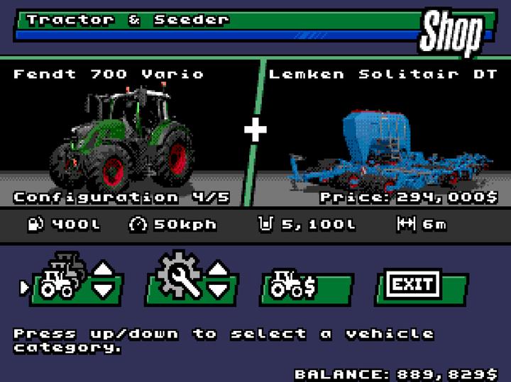 Image du produit Giants Software Landwirtschafts Simulator Megadrive 16Bit Schwarz auch Sega Genesis und PC (Emulator inklusive) (PC)