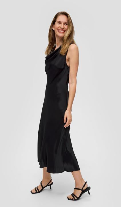 Actual product image s.Oliver Kleid Satinkleid mit Wasserfallkragen (34)