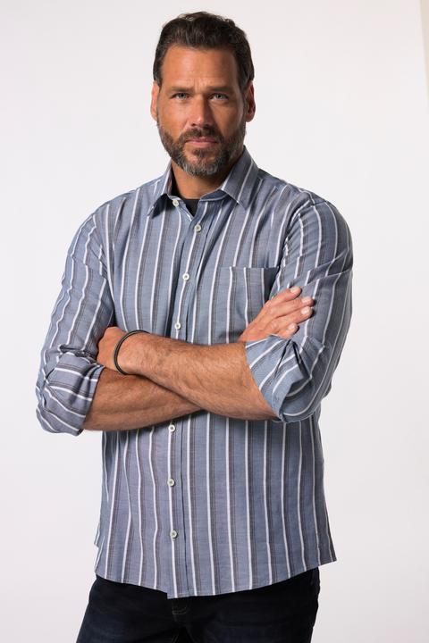 Produktbild JP1880 JP 1880 Streifenhemd, Langarm, Kentkragen, Modern Fit (7XL)