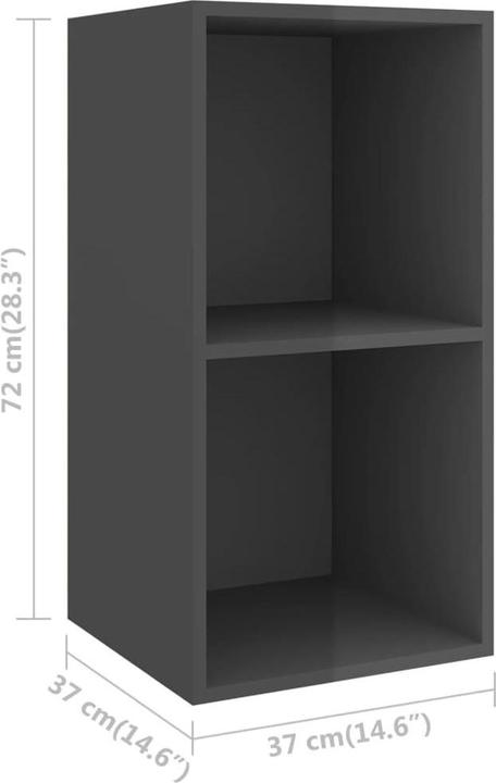 Actual product image vidaXL TV-Schrank (37 x 37 x 72 cm)