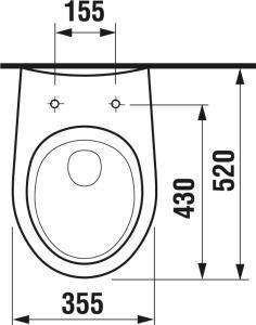 Produktbild Jika HANGING TOILET BOWL NORMA 20396