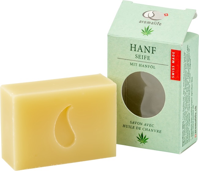 Produktbild Aromalife Hanf Seife fest (Hartseife)