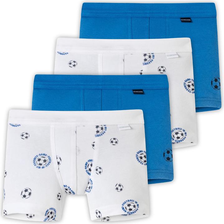 Immagine prodotto Schiesser 4 confezioni di pantaloni in cotone organico a coste sottili per bambini (104, confezione da 4)