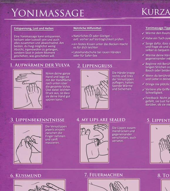 Valori nutrizionali e ingredienti Yoni-Massage Kurzanleitung (2020) - 23 Massage-Techniken für die Tantramassage und mehr Genuss (Tedesco, Yella Cremer, 2015)