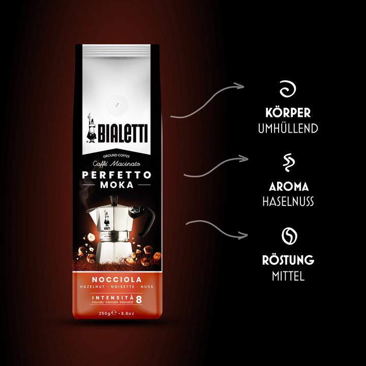 Image du produit Bialetti Nocciola (Torréfaction foncée, 250 g)