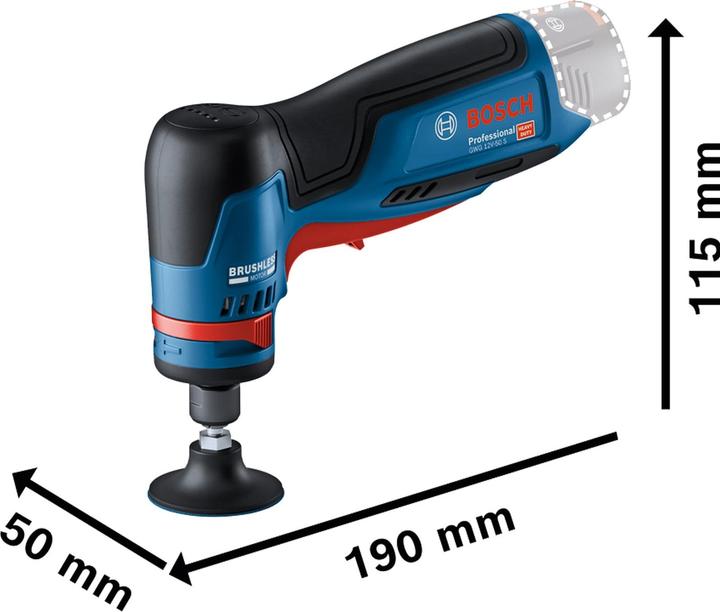 Actual product image Bosch Professional GWG 12V-50 S (Eccentric grinder, 240 W)