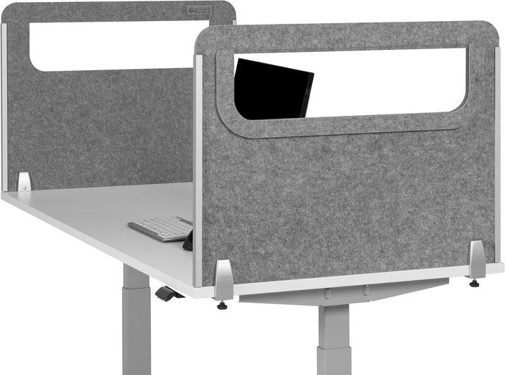 Image du produit Bakker Elkhuizen Panneau latéral rond BakkerElkhuizen avec vitre en acrylique gris (2 x 60 cm)