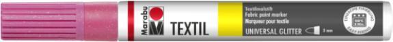 Produktbild Marabu Textilmarker Textil Painter Glitter, glitter-rosa (Glitter-Rosa, 3 mm, 1 x)
