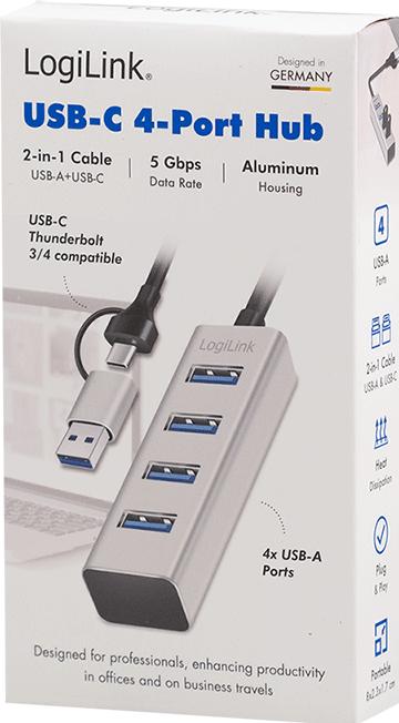 Produktbild LogiLink Prüfen (USB-A, USB-C, 4 Ports)