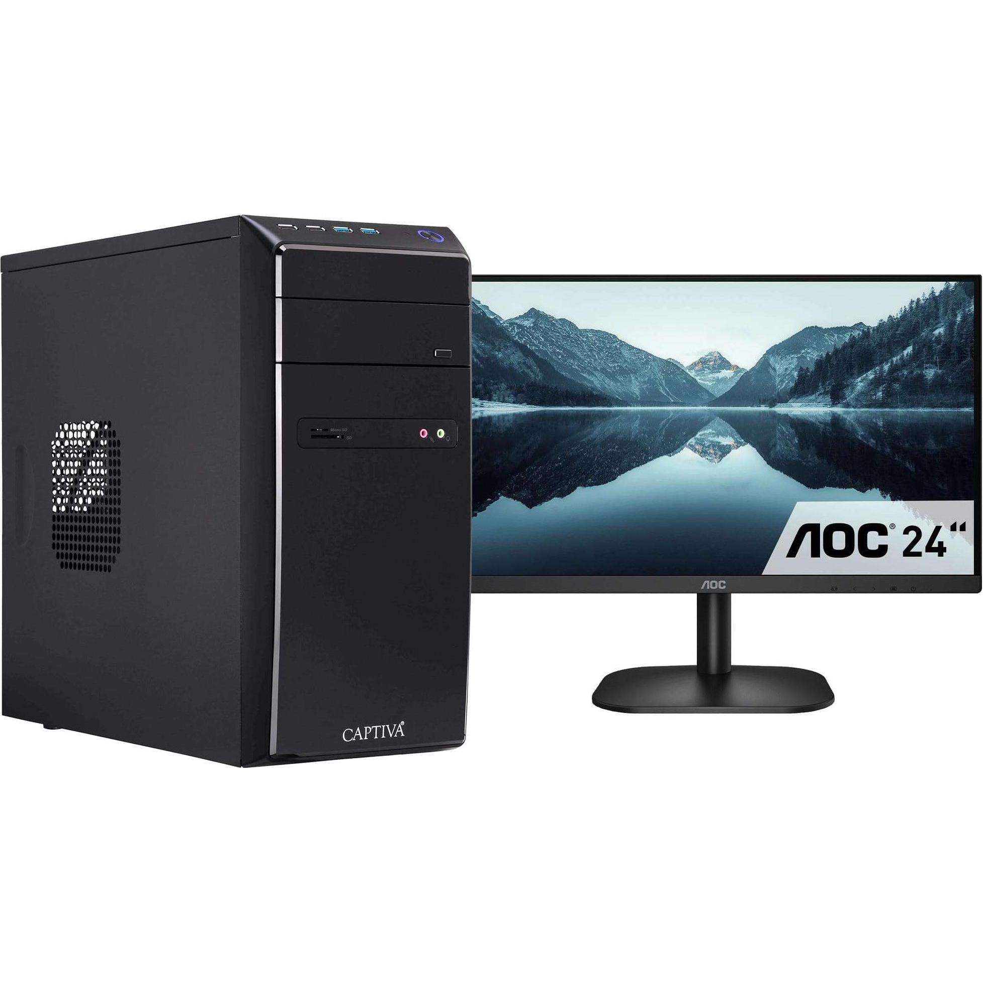 Captiva Power Starter I67-213 TFT Bundle Core i5 UHD Graphics (Intel Core i5-11400, 8 GB, 480 GB, UHD Graphics 730), PC,...