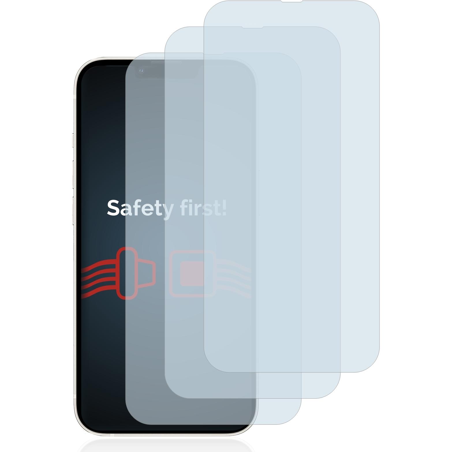 Thumbnail - Savvies Panzerglas Hartglas Displayschutz (3 Stück, Apple iPhone 13), Smartphone Schutzfolie, Transparent