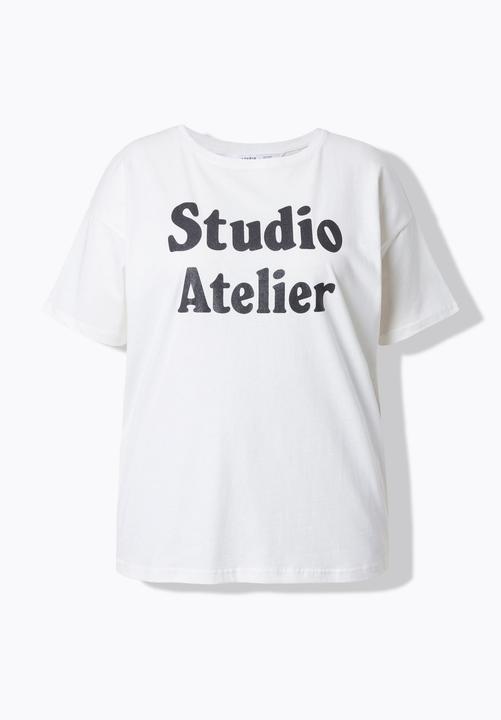 Produktbild Studio Untold T-Shirt, Glitter-Statement, Halbarm (54)