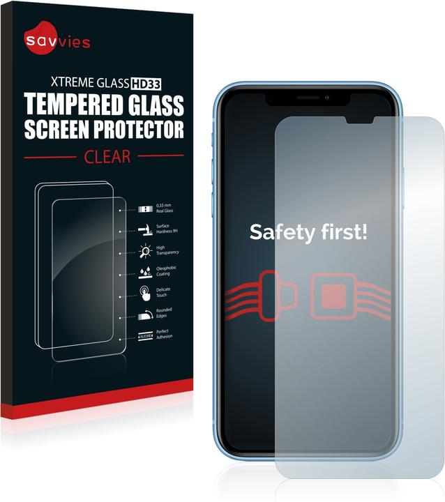 Actual product image Savvies Tempered Glass (1 pcs., Apple iPhone XR)
