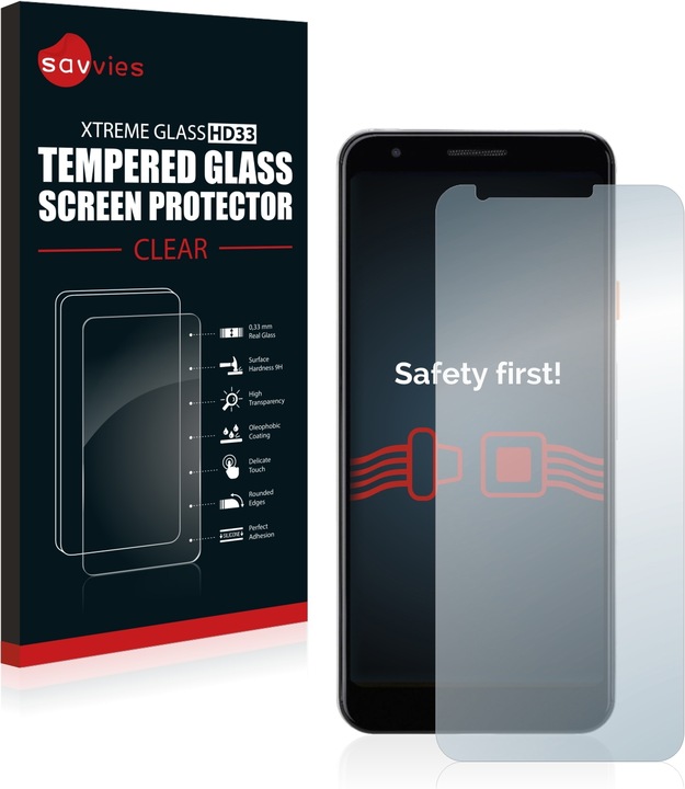 Produktbild Savvies Panzerglas Hartglas Displayschutz (1 Stück, Google Pixel 3a)