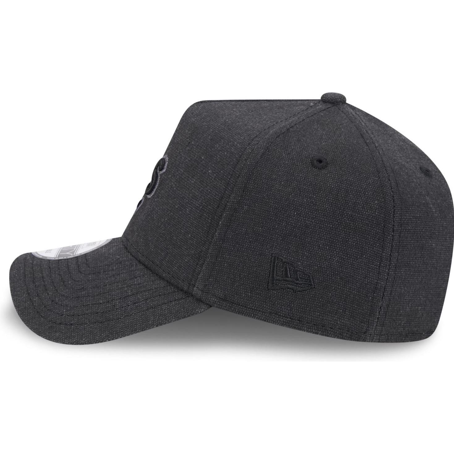 Thumbnail - New Era, Herren, Cap, A-Frame Trucker Leinen Cap Oakland Athletics schwarz, Schwarz, (One Size)