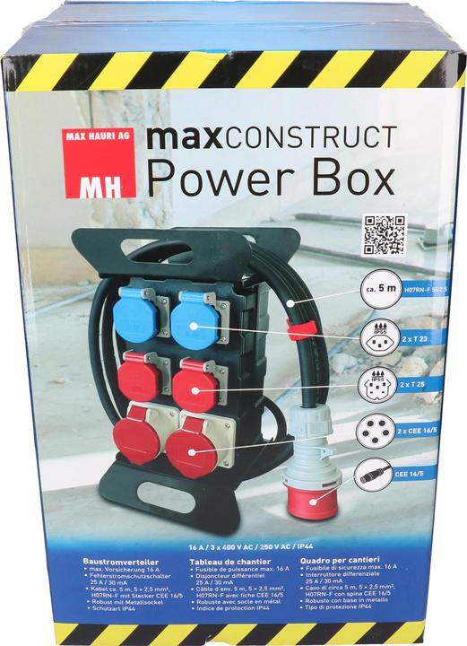 Produktbild Max Hauri Baustromverteiler (6x, CEE 16/5, Typ 23, Typ 25)