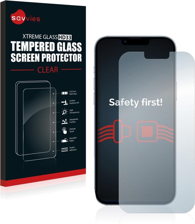 Immagine prodotto Savvies Vetro Temperato Pellicola Protettiva (1 Pezzo/i, Apple iPhone 13 Pro Max)