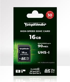 Produktbild Voigtländer High-Speed SDHC 16GB UHS-I Cl10, U1, V10 (16 GB, SDHC, U1, UHS-I)