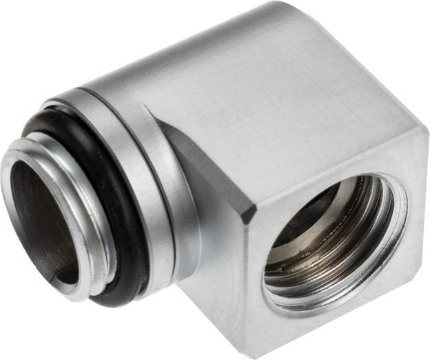 Produktbild EKWB EK-Torque Micro Adapter 90 Grad G1/4 Zoll AG auf G1/4 Zoll IG - drehbar, Satin Titan