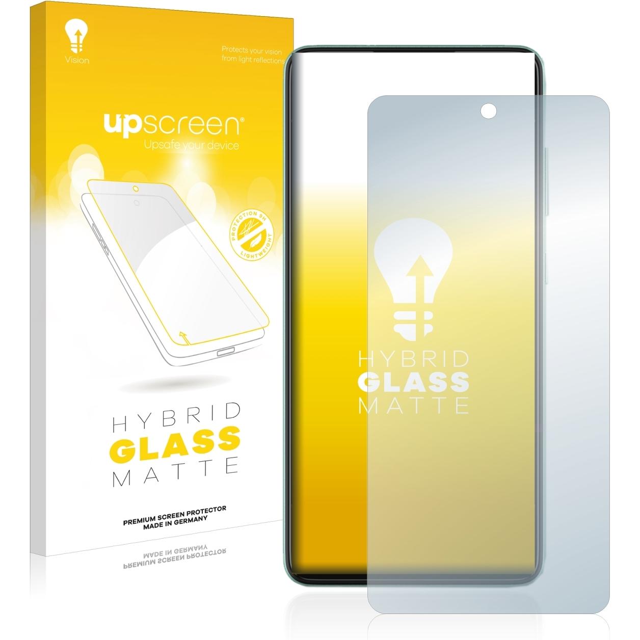 upscreen Reflection Shield Panzerglasfolie Matt (1 Stück, Samsung Galaxy A52), Smartphone Schutzfolie, Grau